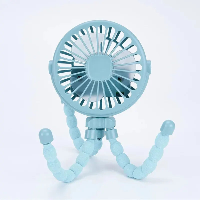 Mini Fan: USB Rechargeable Clip Fan