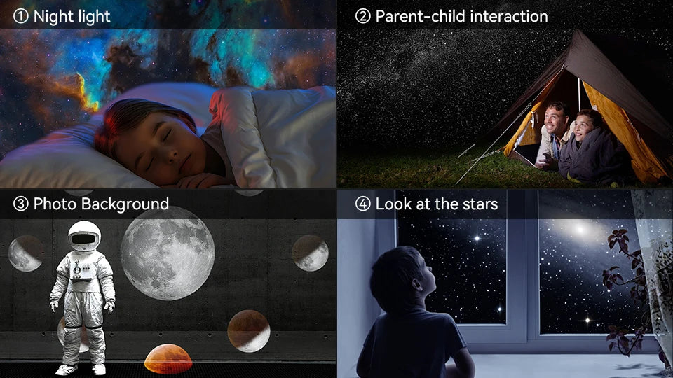 12-in-1 Planetarium Star Projector Lamp