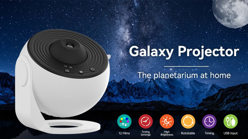 12-in-1 Planetarium Star Projector Lamp
