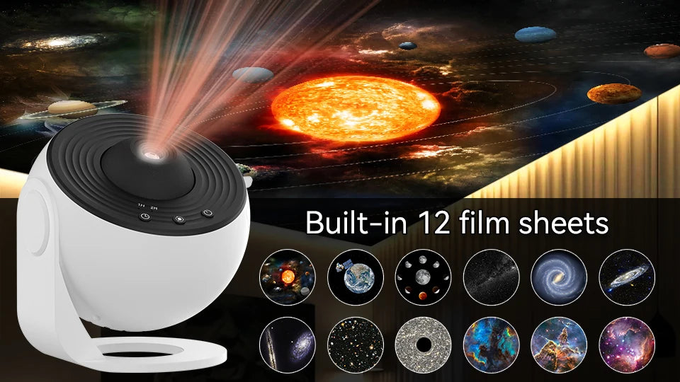 12-in-1 Planetarium Star Projector Lamp