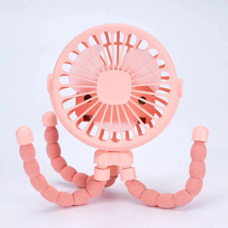 Mini Fan: USB Rechargeable Clip Fan