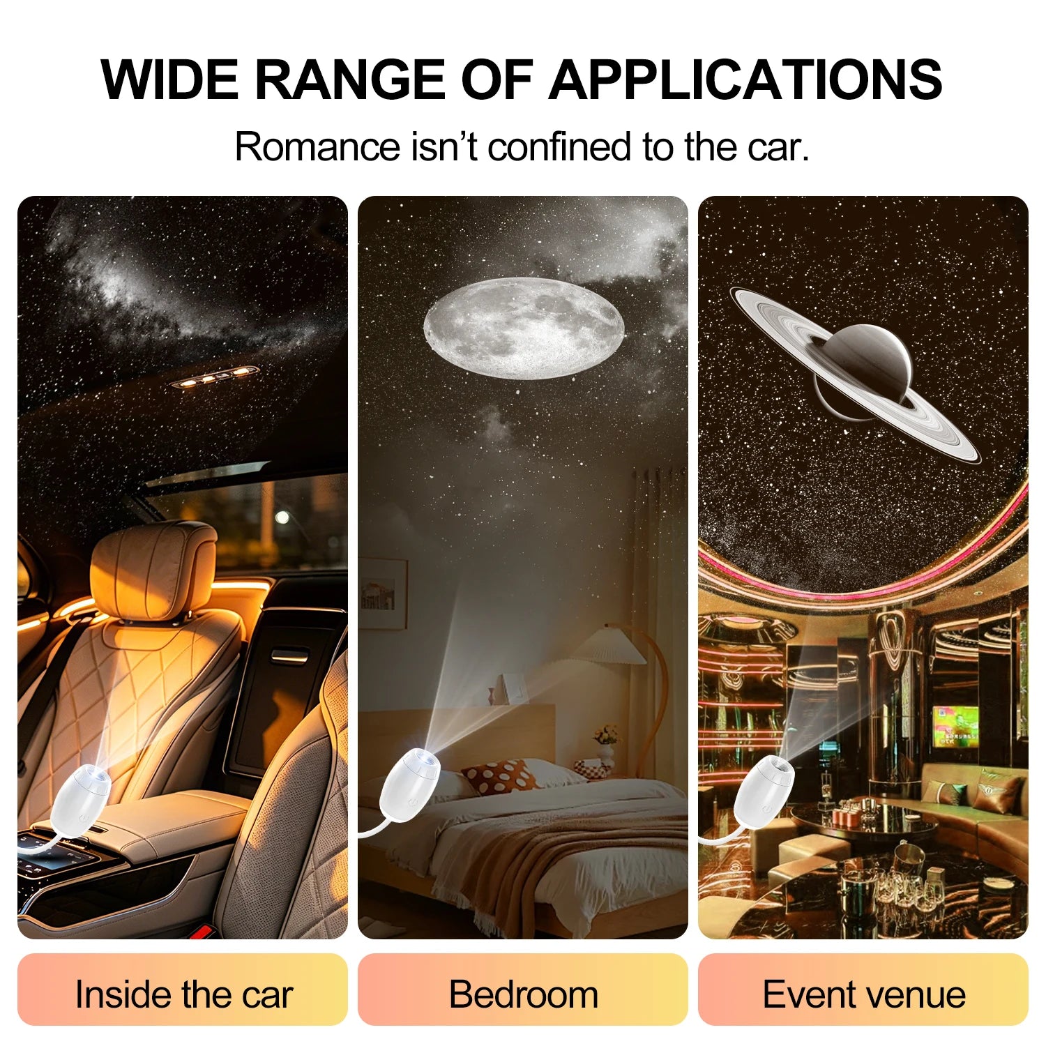 Mini Galaxy Star Projector | 2-in-1 Night Light & Atmosphere Lamp