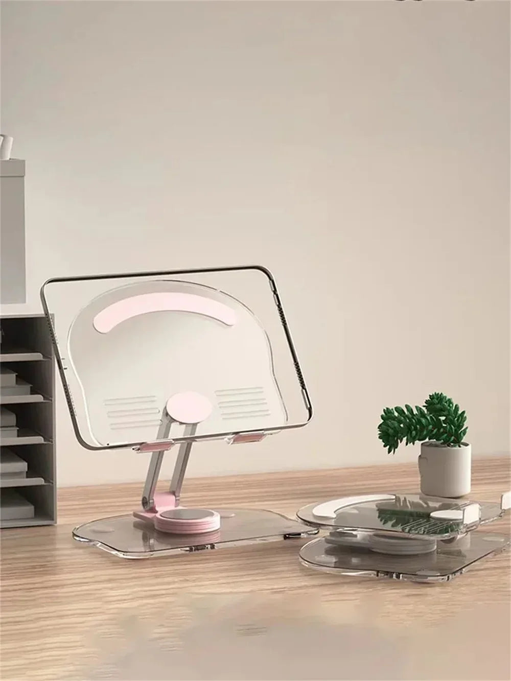360° Acrylic Tablet Stand: Foldable Adjustable Holder for 4.7-13" Devices