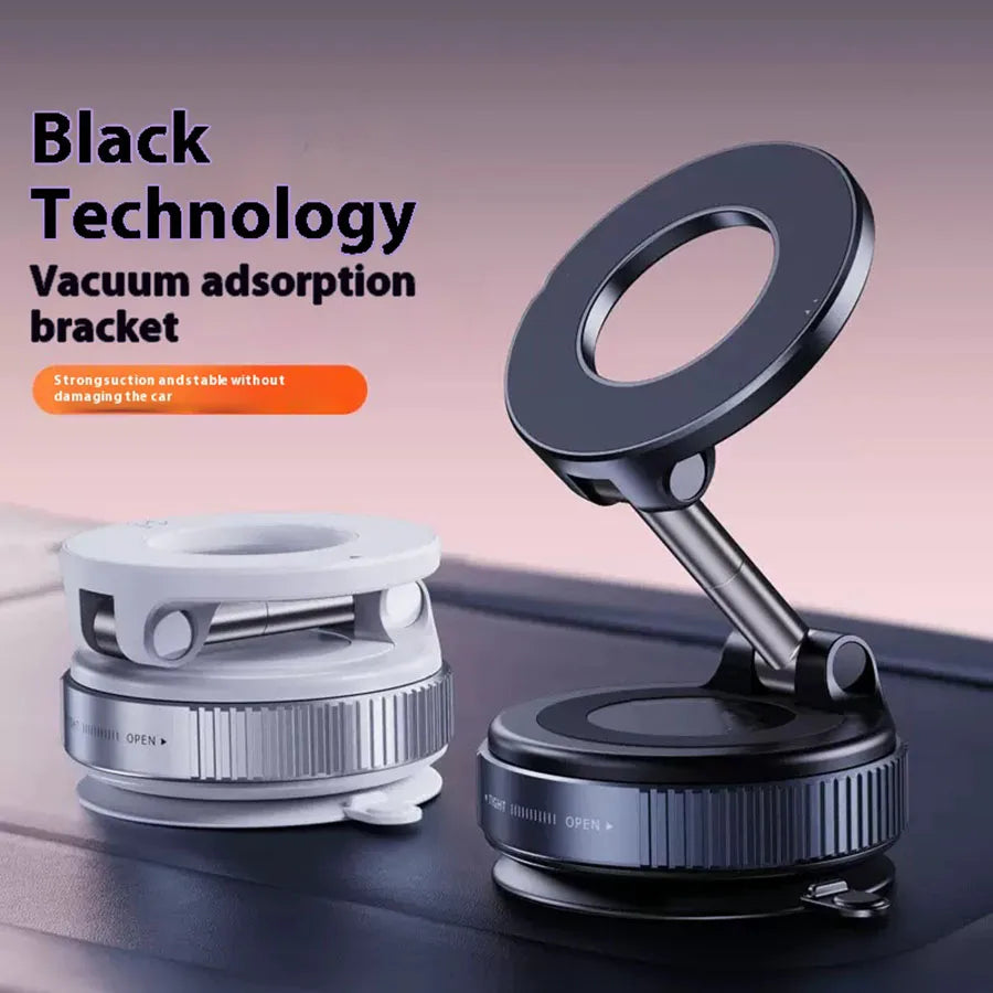 N52 Magnetic Phone Holder: Foldable 360° Suction Cup Mount