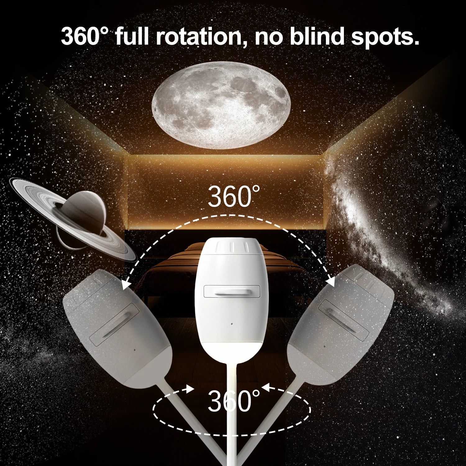 Mini Galaxy Star Projector | 2-in-1 Night Light & Atmosphere Lamp