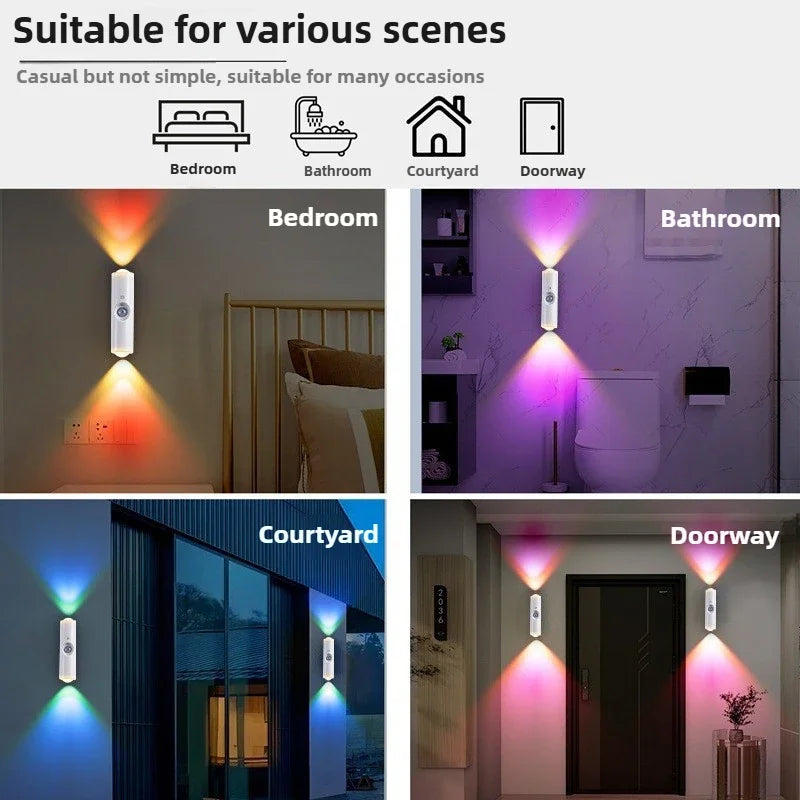 Rechargeable Magnetic Motion Sensor RGB Night Light
