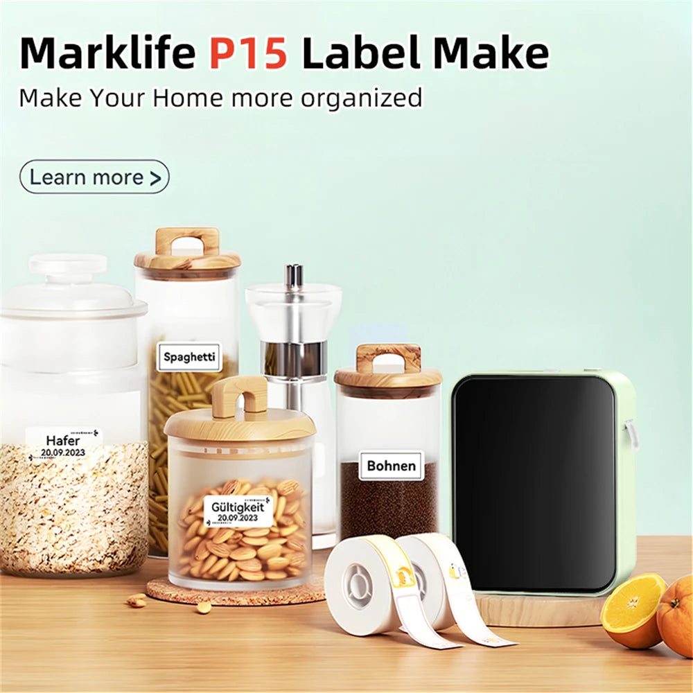 Mini Thermal Label Printer – Portable Wireless Bluetooth Labeling Sticker Machine