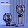 5-Speed Foldable Neck Fan with Phone Stand & LED Display