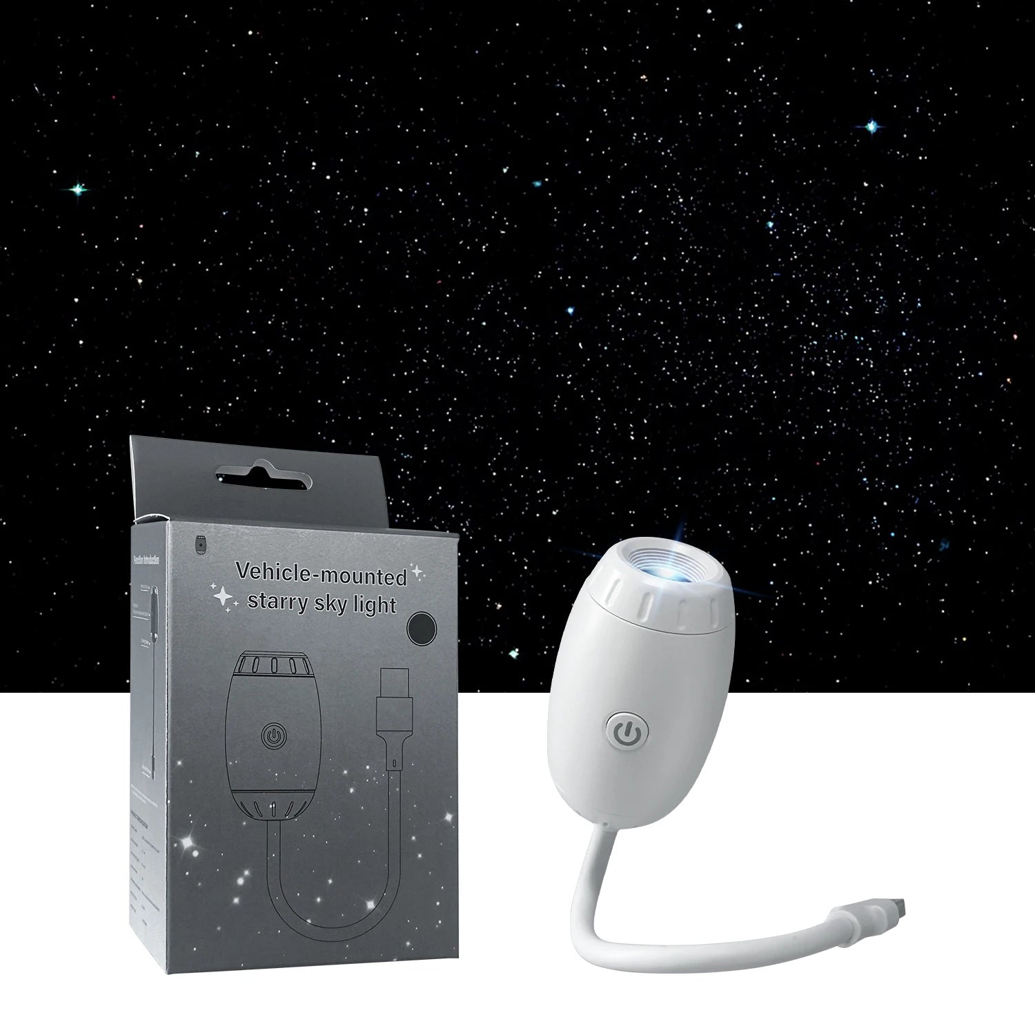Mini Galaxy Star Projector | 2-in-1 Night Light & Atmosphere Lamp