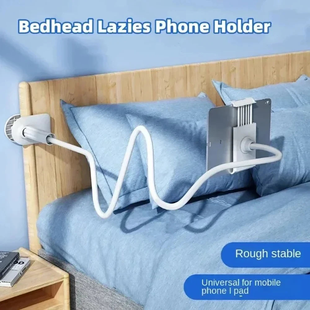 360° Flexible Gooseneck Tablet/Phone Stand with C-Clamp for Bed/Desk