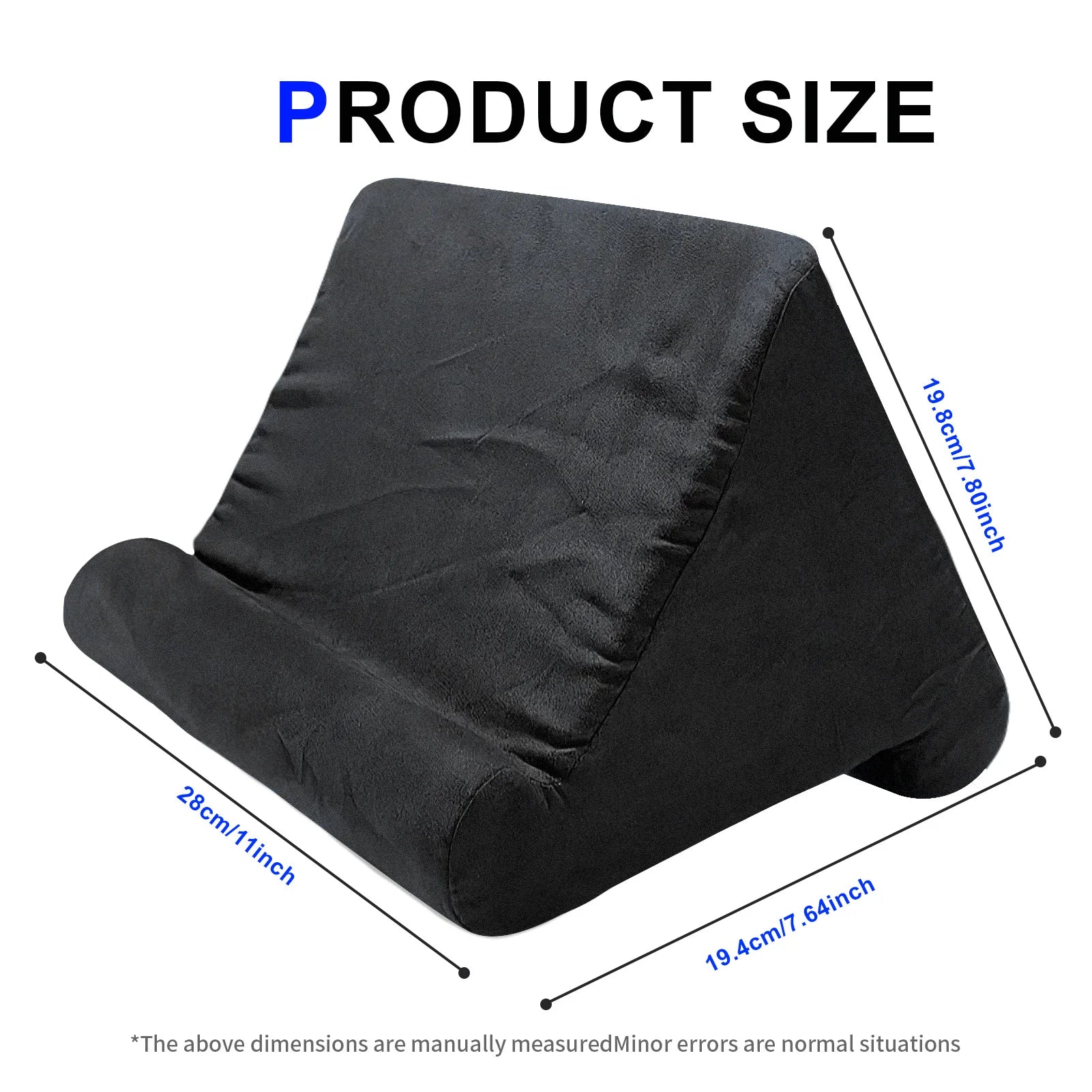 Sponge Pillow Tablet Stand: Multi-Angle Soft Holder for Bed & Couch