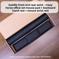 3-Piece PU Desk Mat Set | Waterproof Mouse Pad with Wrist Rest & Non-Slip Base