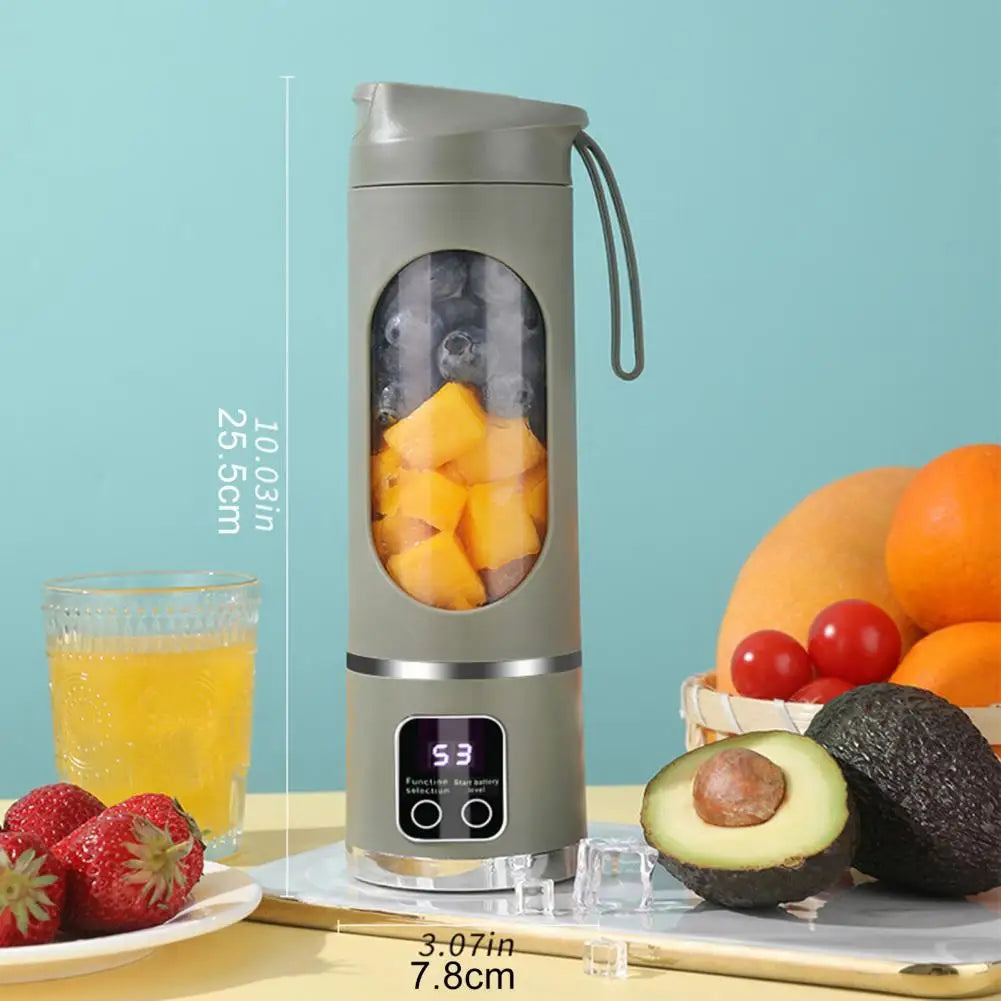 Portable 450ml Blender: Dual-Speed Rechargeable Juicer