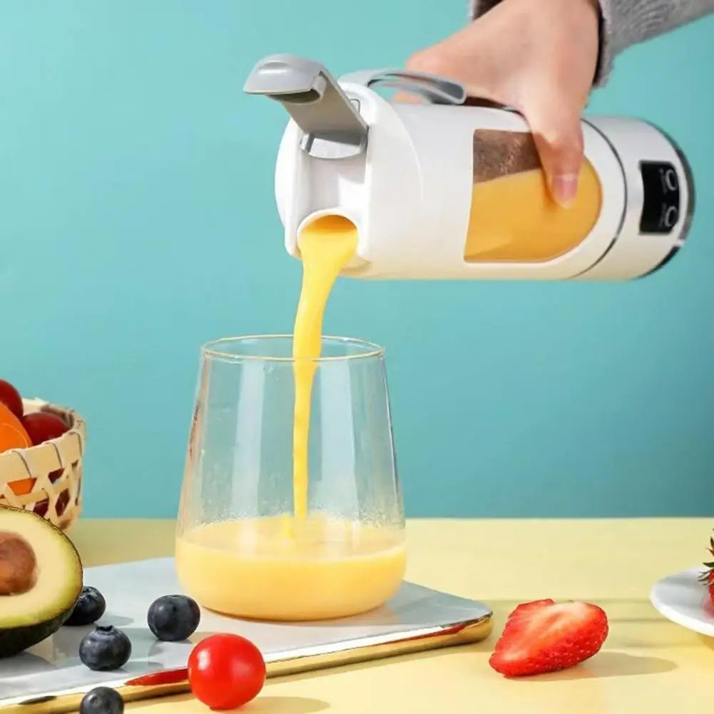 Portable 450ml Blender: Dual-Speed Rechargeable Juicer