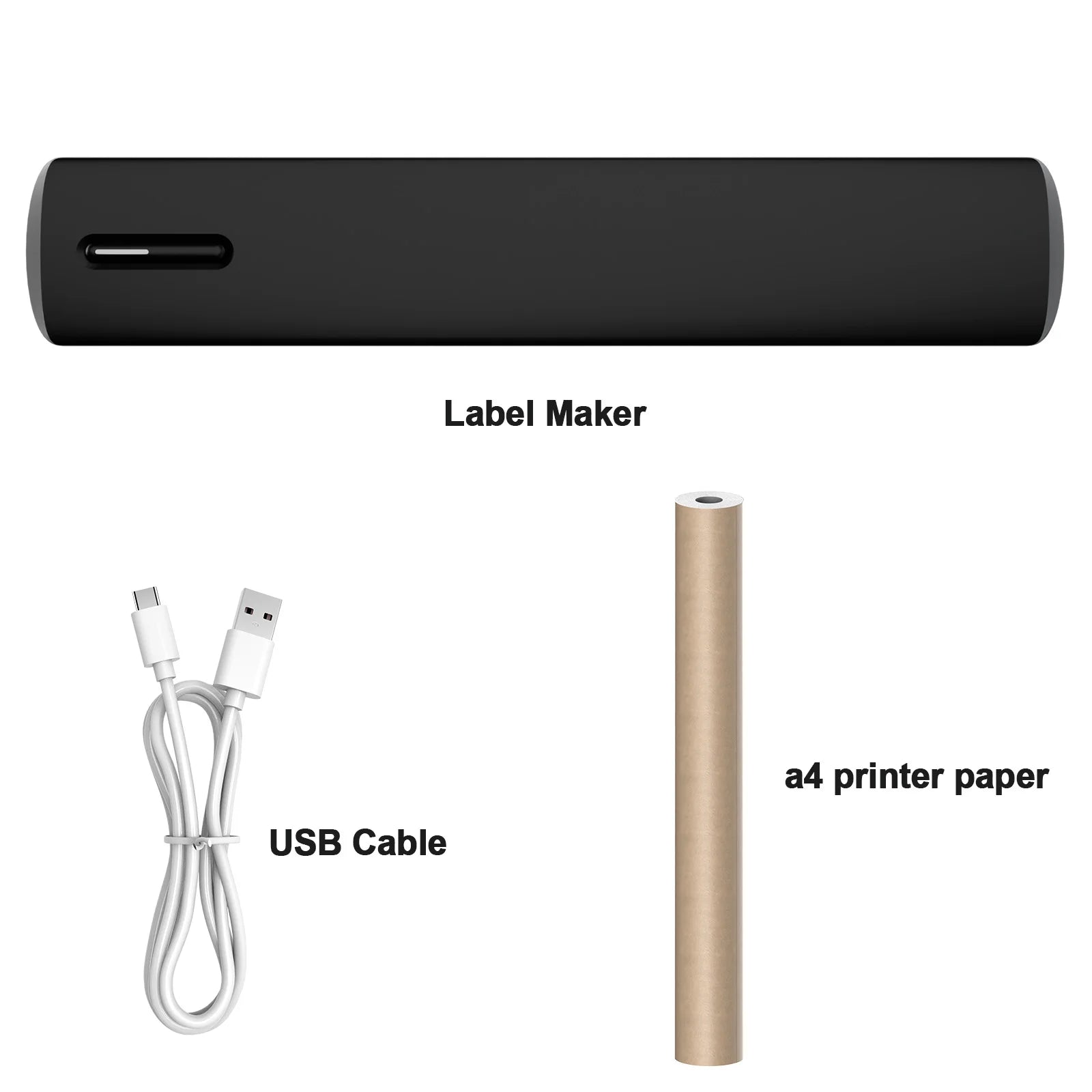 Portable Wireless Thermal Printer – Inkless A4 Mobile Printer, 300DPI Bluetooth Compatible with Android/iOS for Travel, Work & Home