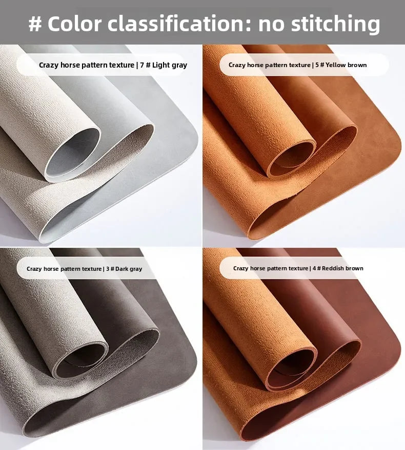 3-Piece PU Desk Mat Set | Waterproof Mouse Pad with Wrist Rest & Non-Slip Base