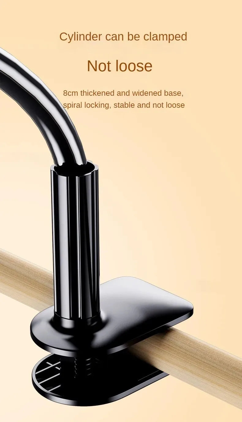 360° Flexible Gooseneck Tablet/Phone Stand with C-Clamp for Bed/Desk