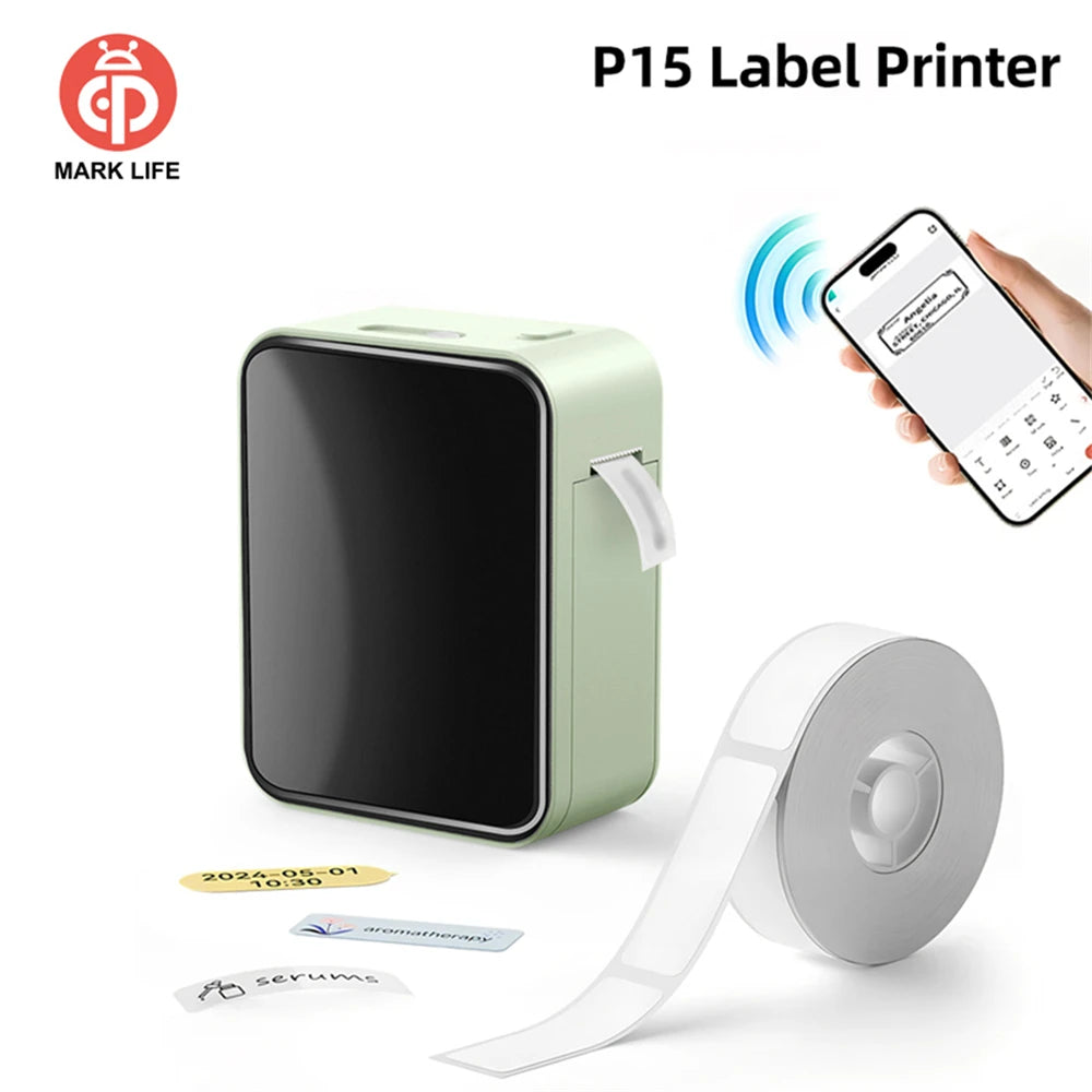 Mini Thermal Label Printer – Portable Wireless Bluetooth Labeling Sticker Machine