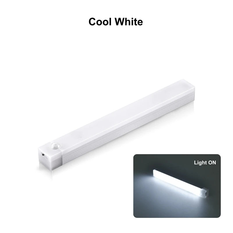 Rechargeable Motion Sensor LED Bar Light: Magnetic Cabinet Lamp