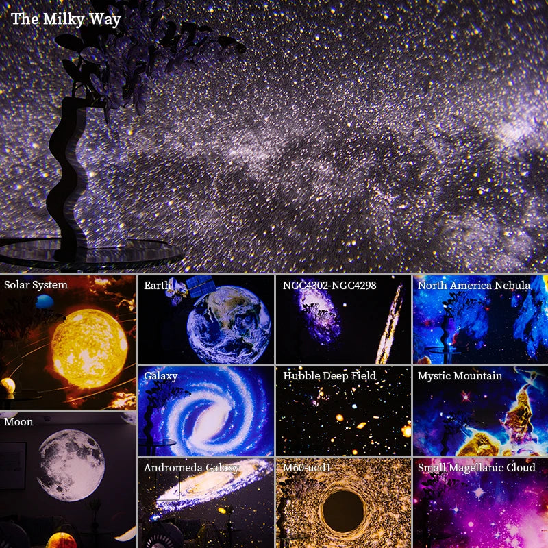 12-in-1 Planetarium Star Projector Lamp