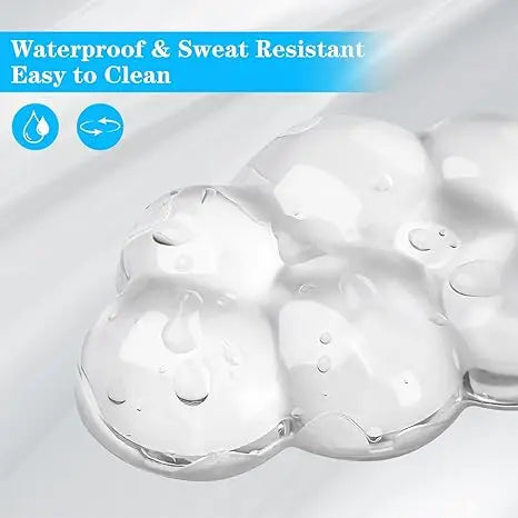 Transparent Silicone Mouse Pad and Keyboard Mat with Memory Foam Wrist Support | Anti-Slip & Ergonomic