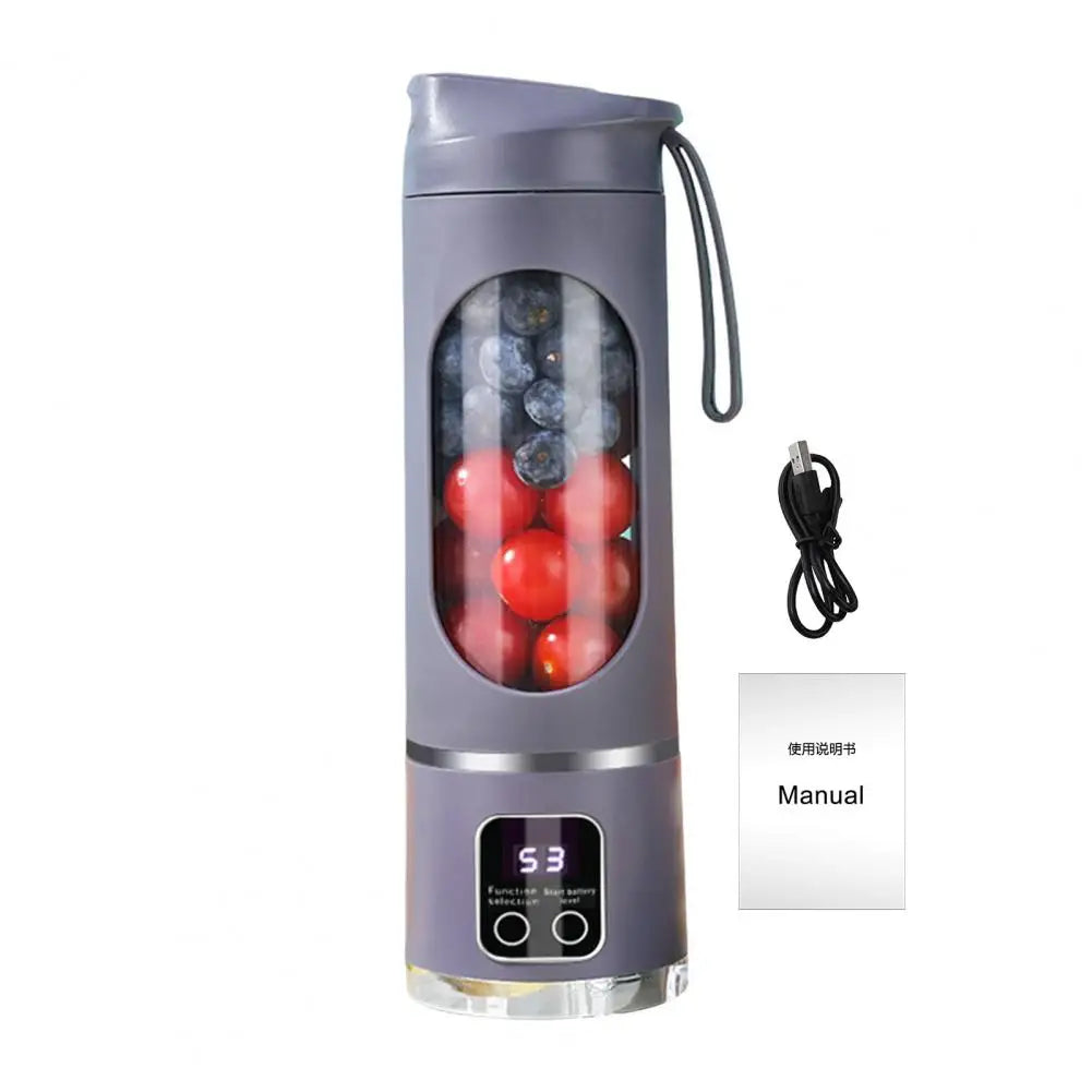 Portable 450ml Blender: Dual-Speed Rechargeable Juicer
