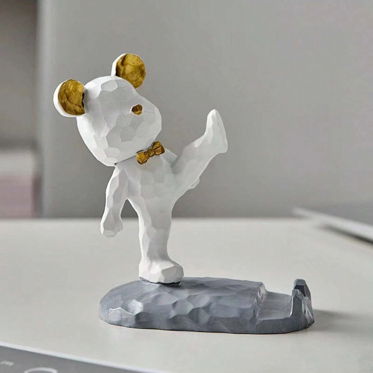 Cartoon Bear Phone Tablet Stand: Cute Lazy Bracket for Home Desk Decor