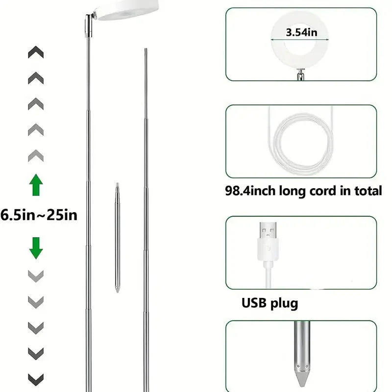48LED Full Spectrum USB Grow Light with Timer