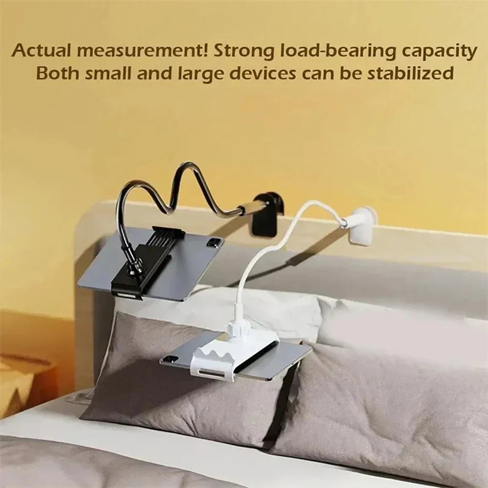 360° Flexible Gooseneck Tablet/Phone Stand with C-Clamp for Bed/Desk