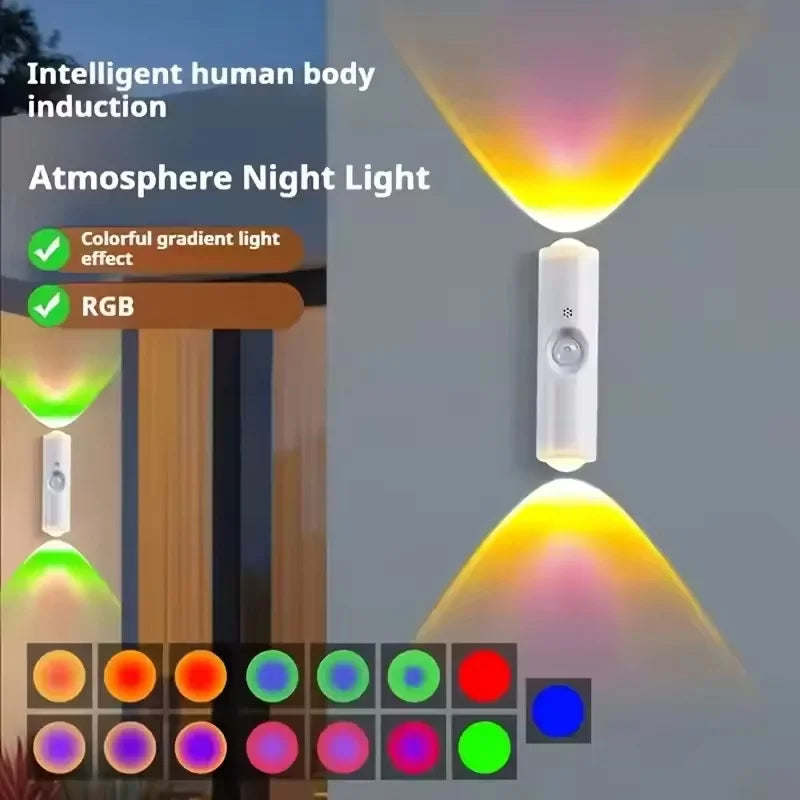 Rechargeable Magnetic Motion Sensor RGB Night Light