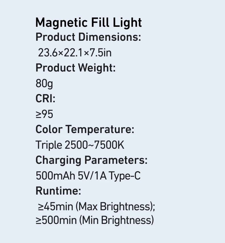 Magnetic Phone Grip with Remote Shutter & Fill Light for iPhone/Android