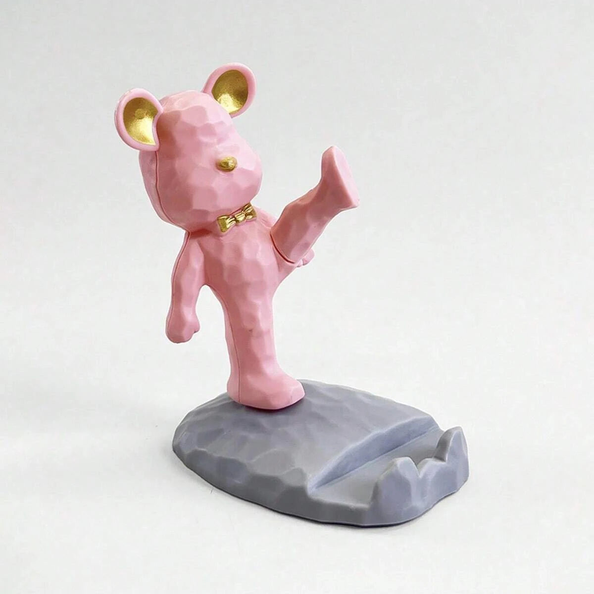 Cartoon Bear Phone Tablet Stand: Cute Lazy Bracket for Home Desk Decor