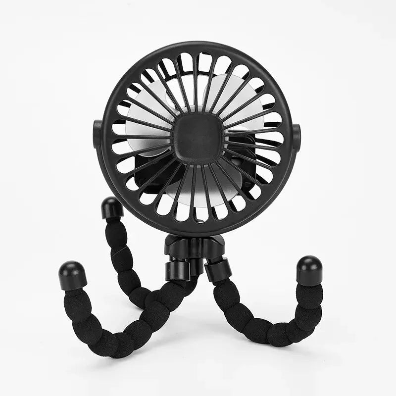 Mini Fan: USB Rechargeable Clip Fan