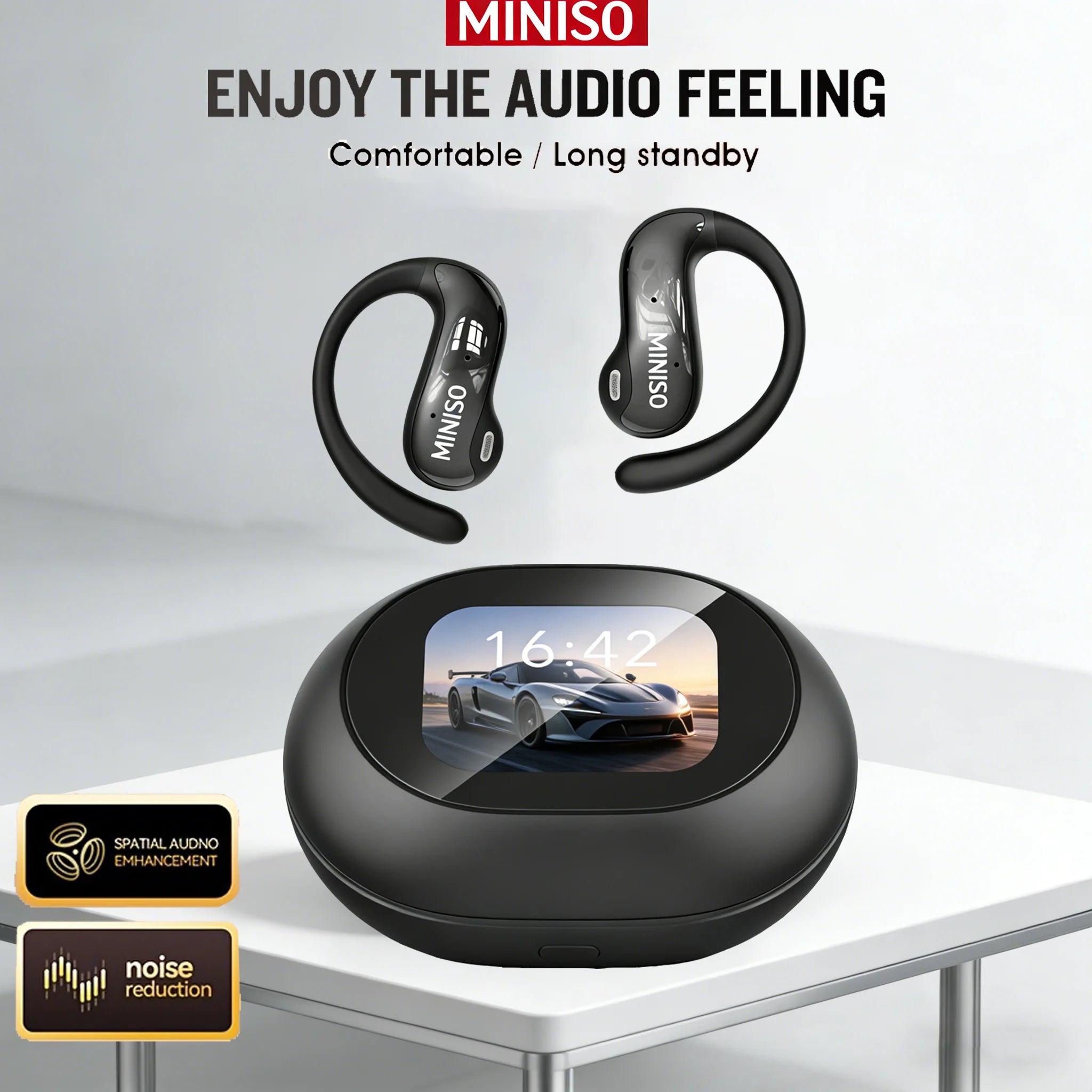 AI Translation Earbuds with Touchscreen & Bluetooth 5.4
