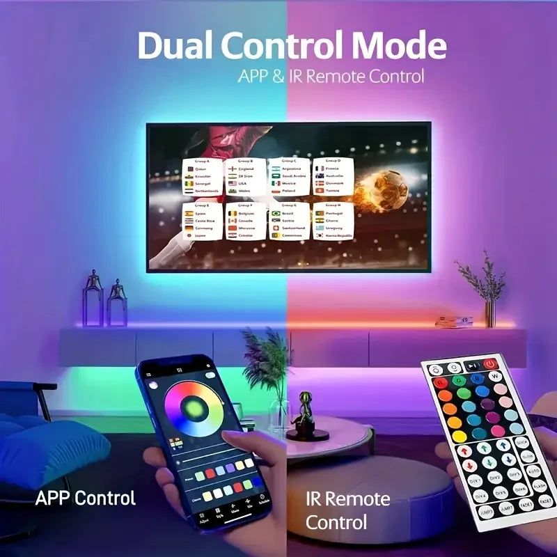 RGB LED Strip Lights 1M-40M: APP Control Music Sync Room Decor