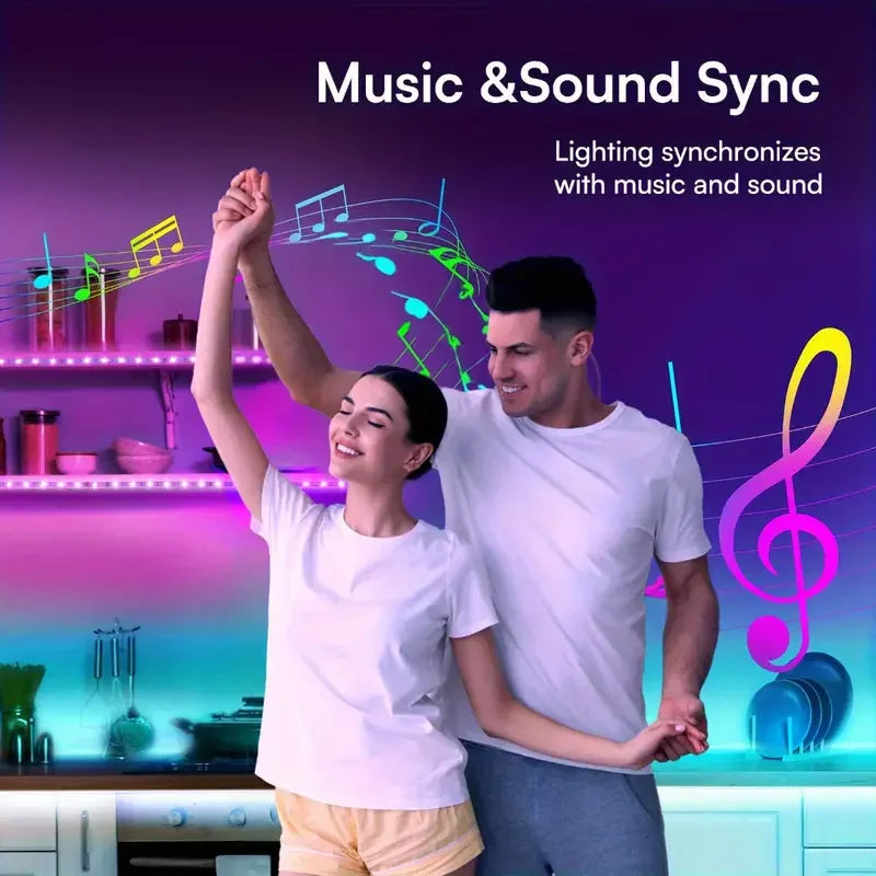 RGB LED Strip Lights 1M-40M: APP Control Music Sync Room Decor