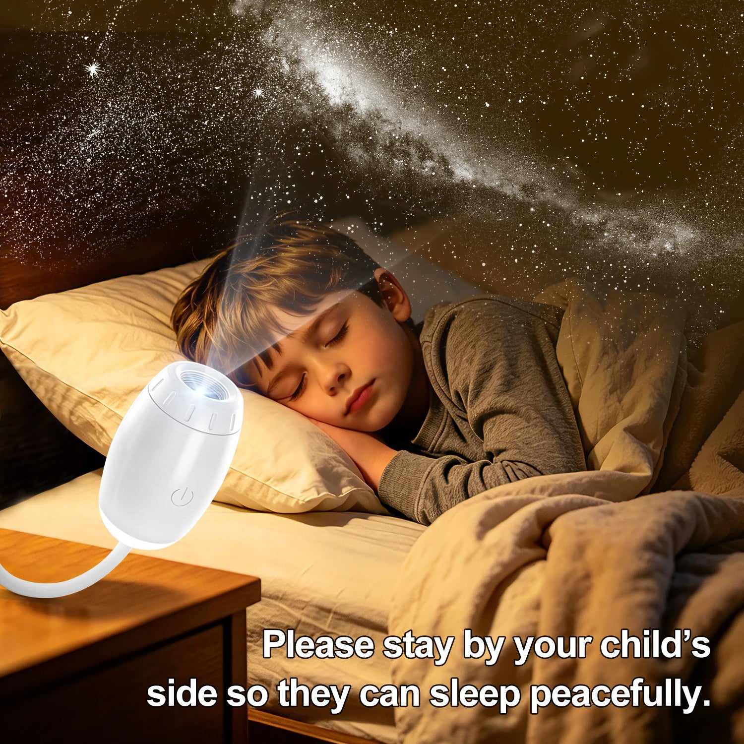 Mini Galaxy Star Projector | 2-in-1 Night Light & Atmosphere Lamp
