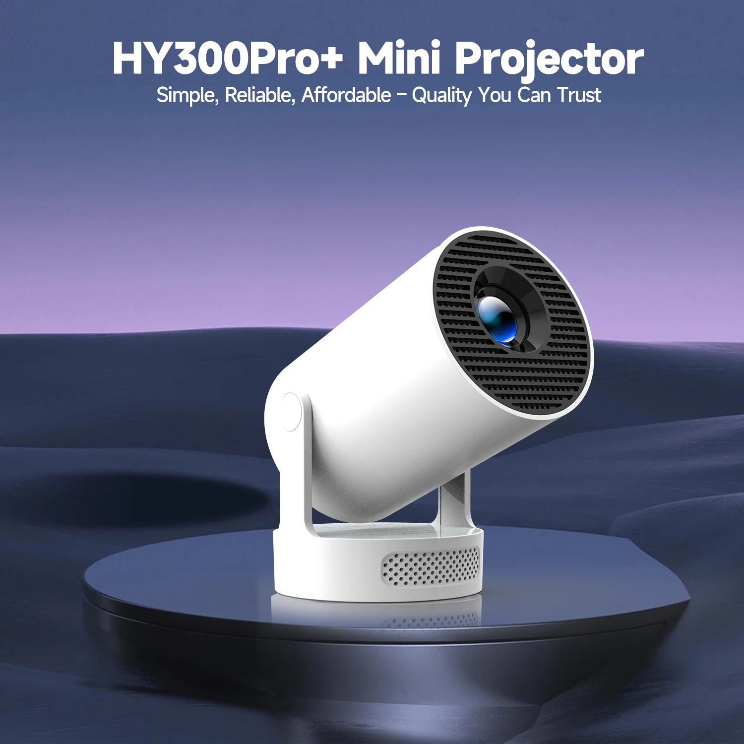 Smart Projector with Voice Remote & WiFi