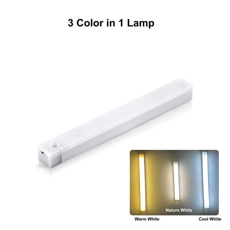 Rechargeable Motion Sensor LED Bar Light: Magnetic Cabinet Lamp