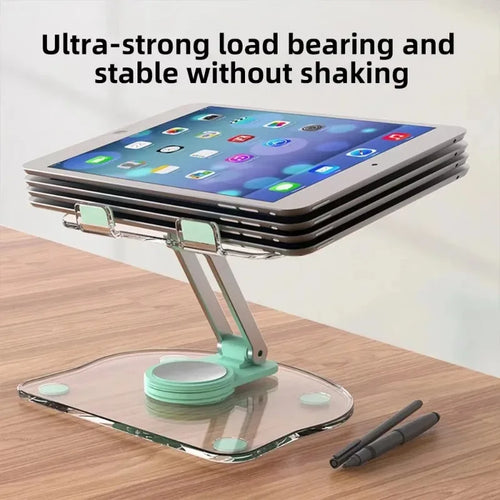 360° Acrylic Tablet Stand: Foldable Adjustable Holder for 4.7-13" Devices