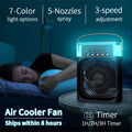 3-in-1 Portable Air Cooler: Fan, Humidifier & Night Light