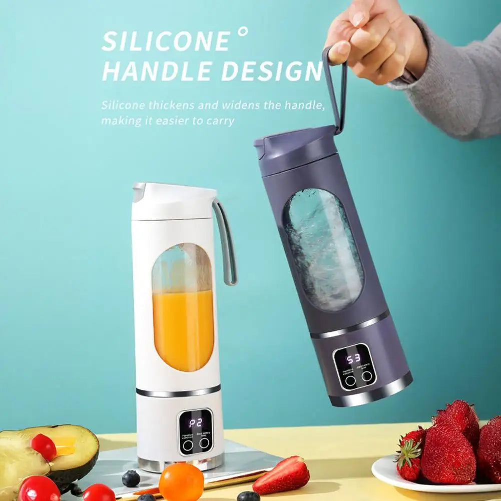 Portable 450ml Blender: Dual-Speed Rechargeable Juicer