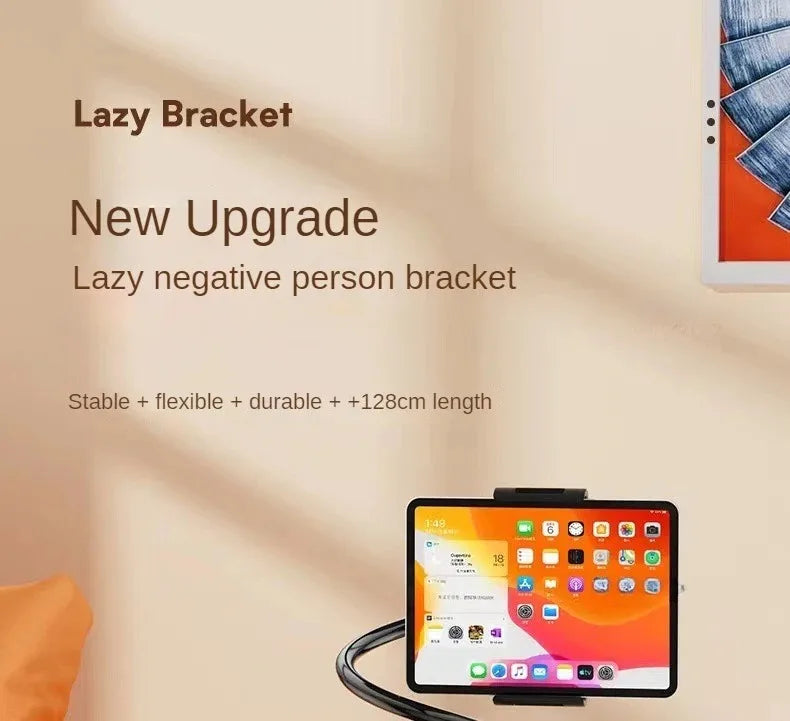 360° Flexible Gooseneck Tablet/Phone Stand with C-Clamp for Bed/Desk