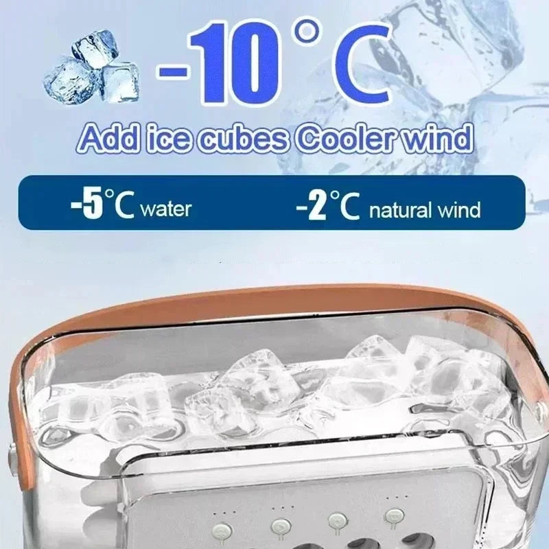 3-in-1 Portable Air Cooler: Fan, Humidifier & Night Light
