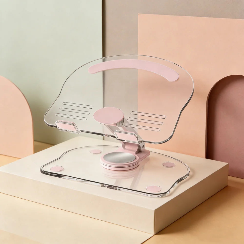 360° Acrylic Tablet Stand: Foldable Adjustable Holder for 4.7-13" Devices