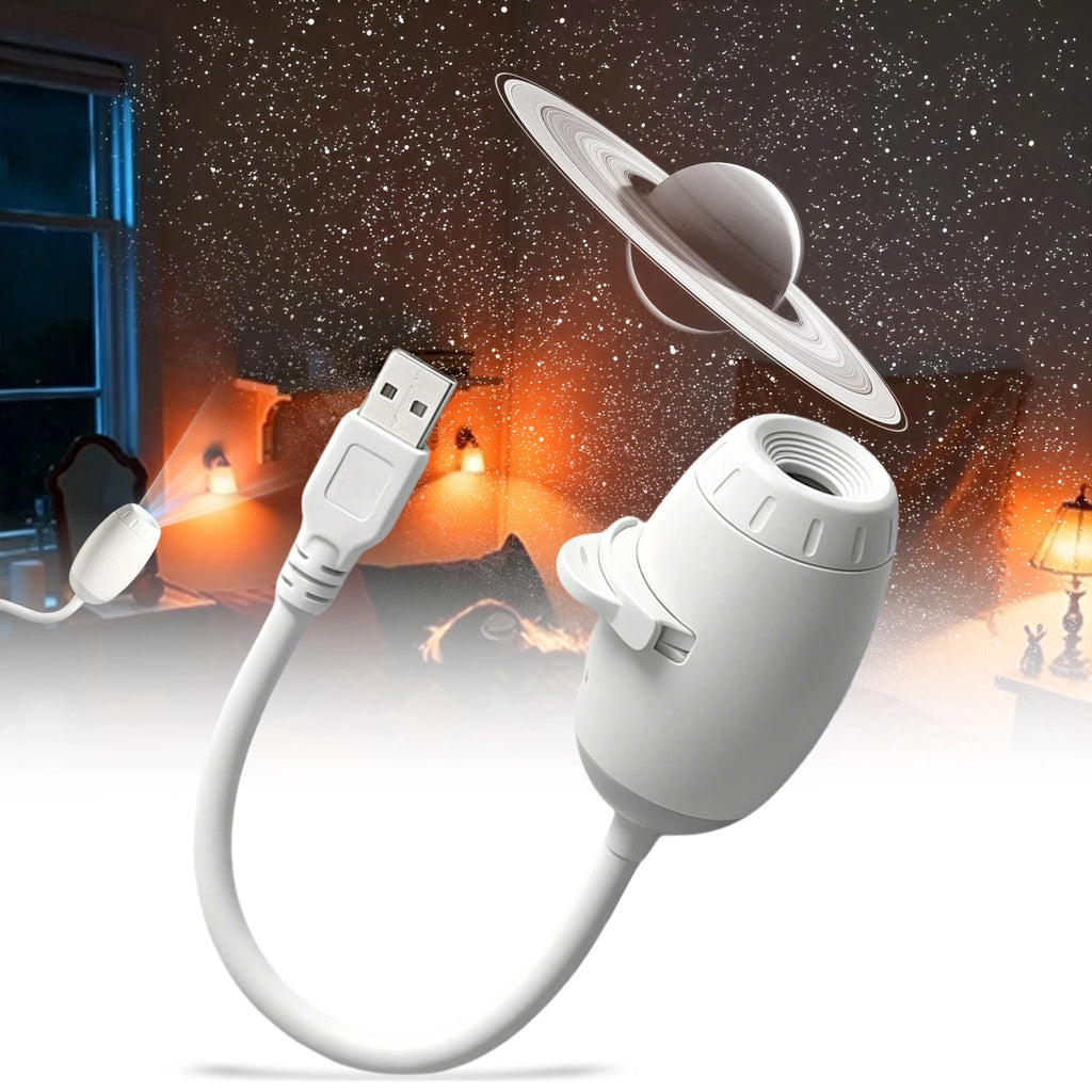 Mini Galaxy Star Projector | 2-in-1 Night Light & Atmosphere Lamp