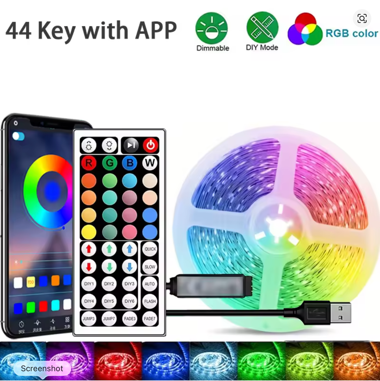 RGB LED Strip Lights 1M-40M: APP Control Music Sync Room Decor