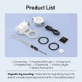 Magnetic Phone Grip with Remote Shutter & Fill Light for iPhone/Android