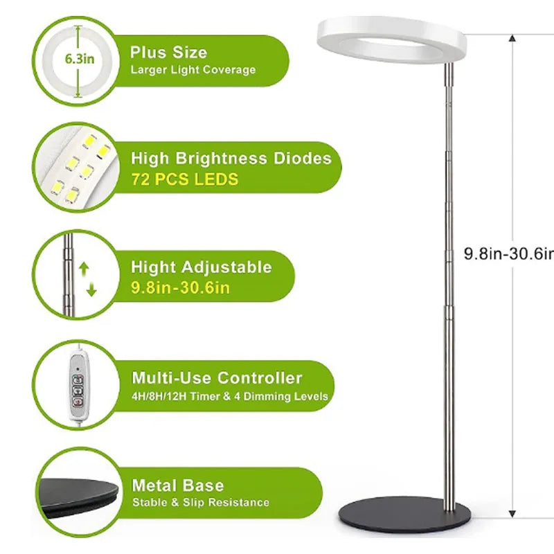 48LED Full Spectrum USB Grow Light with Timer