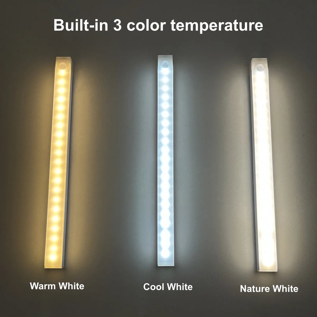 Rechargeable Motion Sensor LED Bar Light: Magnetic Cabinet Lamp